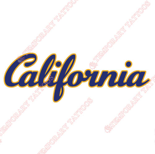 California Golden Bears Customize Temporary Tattoos Stickers NO.4077